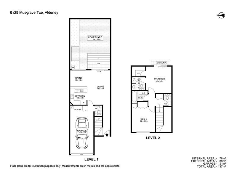 3 / 29 Musgrave Tce ALDERLEY QLD 4051, 000 (Sold On 06-May-2014) Townhouse 2 Beds | 2 Bath | 1 Car 29 Musgrave Tce Alderley - Thumbnail 8