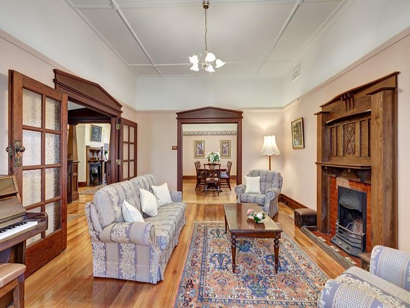 Carefully detailed Edwardian style timber joinery at 15 Currajong Avenue, Camberwell, Vic 3124