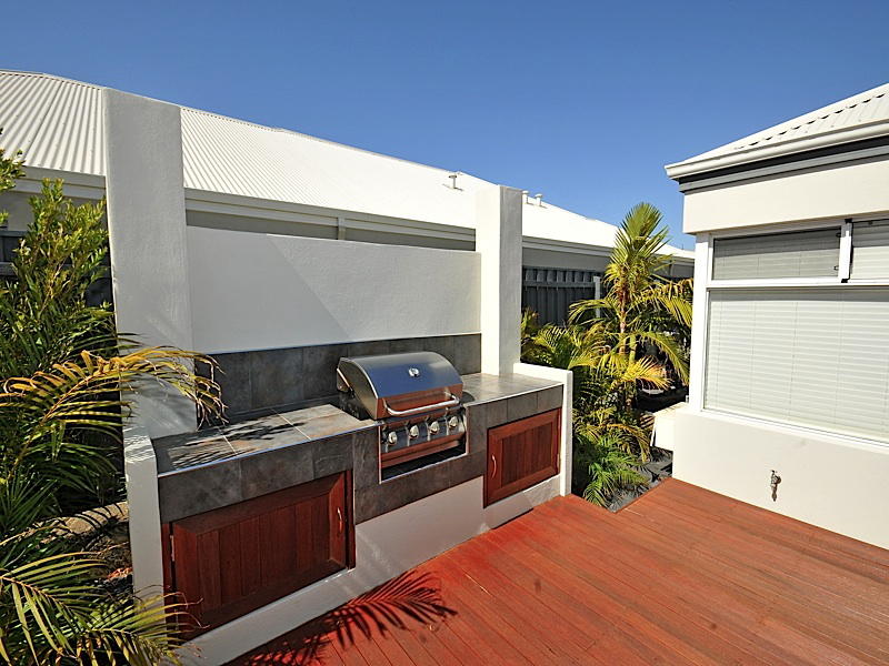 Outdoor living design with bbq area from a real Australian home 
