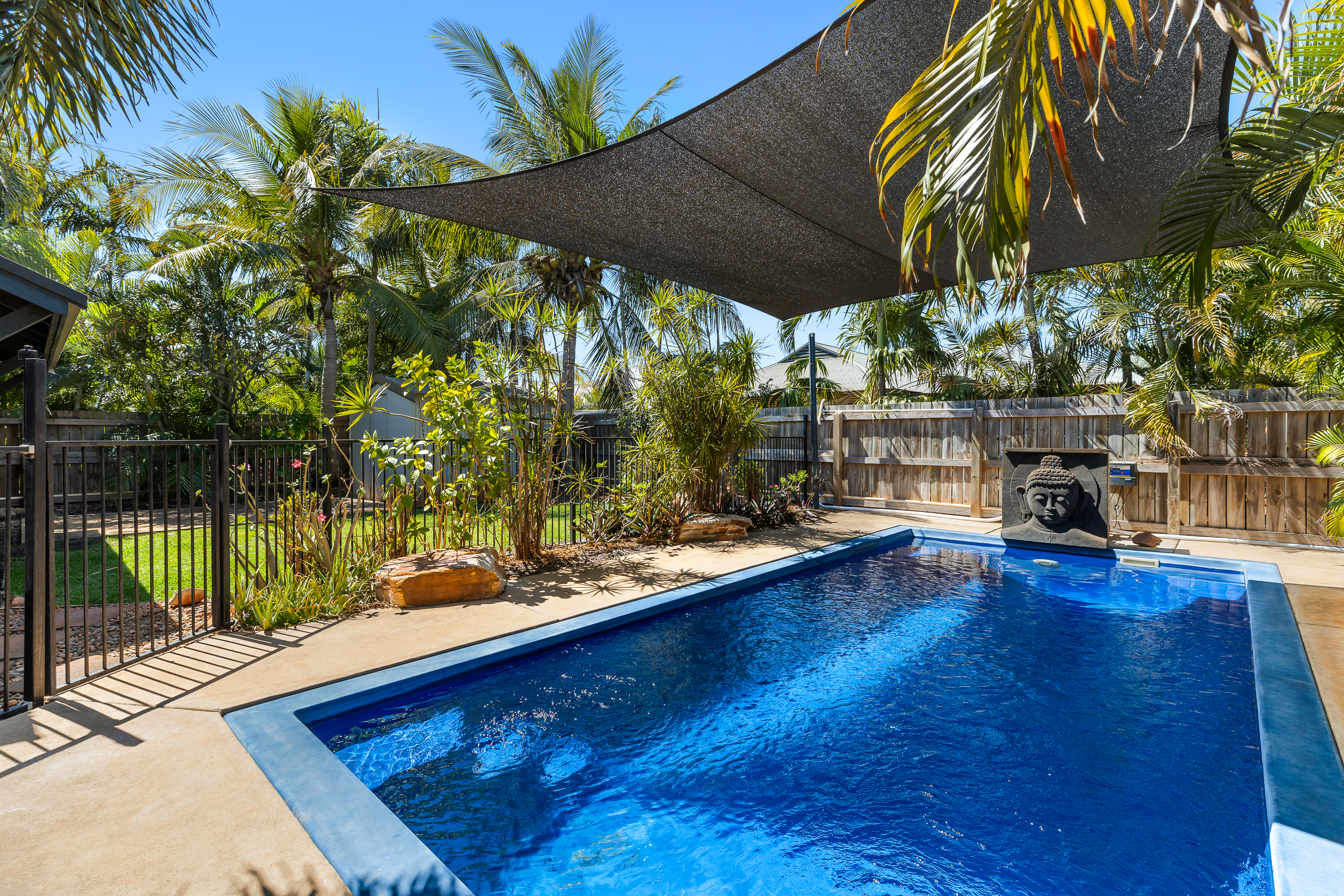 Tropical Family Living with Pool