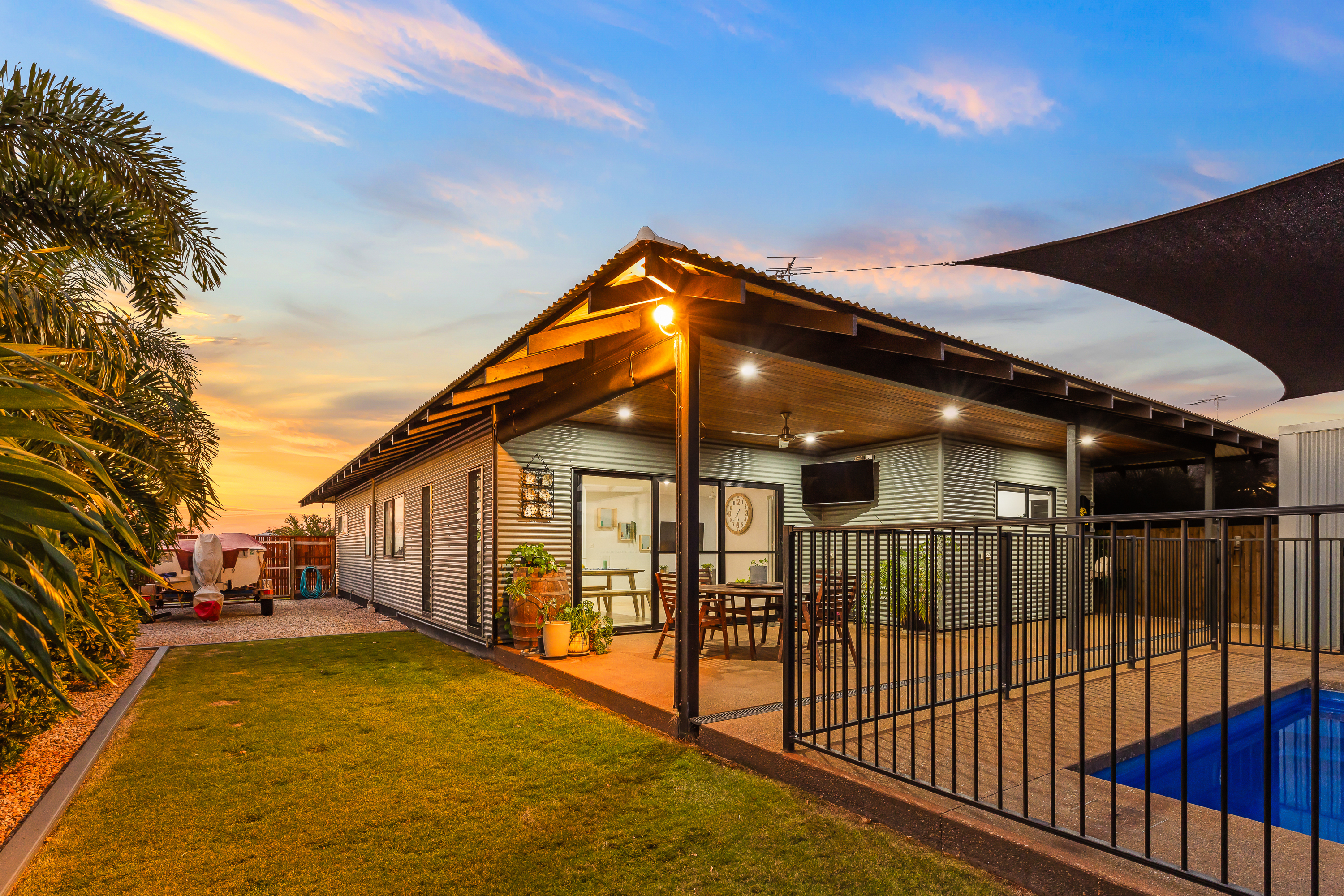 Modern Roebuck Estate Living with Pool & Shed