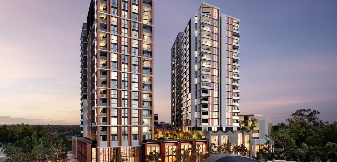 Hills Showground Village New Apartments at Corner of Doran Drive and De