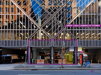 Shop 1, 263  Clarence Street, Sydney, NSW