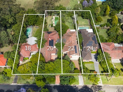 18, 20, 22 & 24 Yarabah Avenue, Gordon, NSW