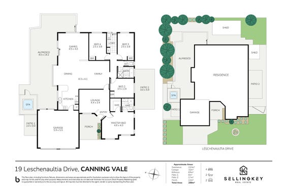 Illustration of Leschenaultia Green Property Leschenaultia