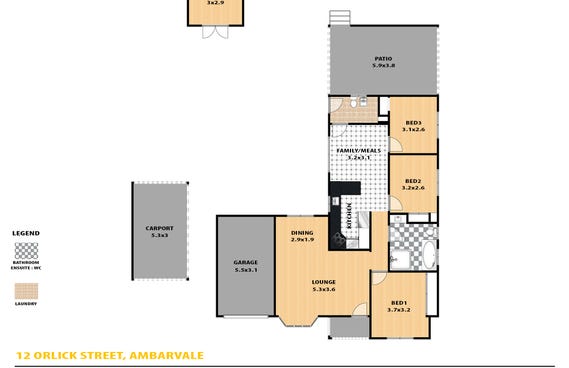 Ambarvale Map 12 Orlick Street, Ambarvale NSW 2560 - property.com.au