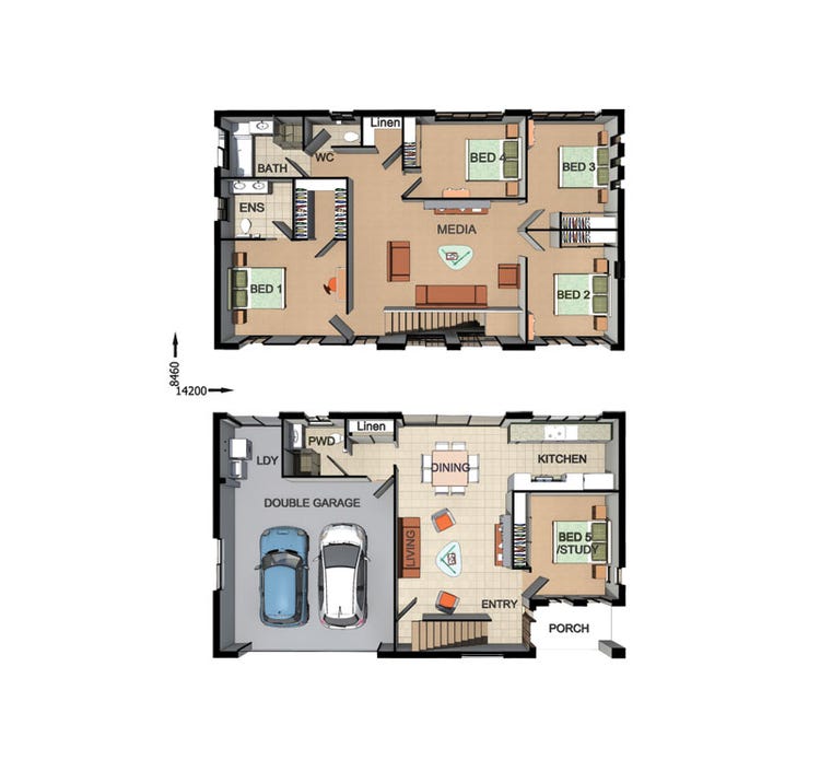 2 Storey Design_FR6506 Home Design & House Plan by Dixon Homes QLD