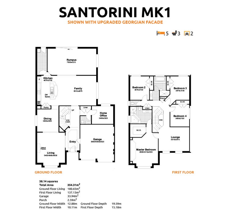 Santorini Home Design House Plan By Masterton Homes