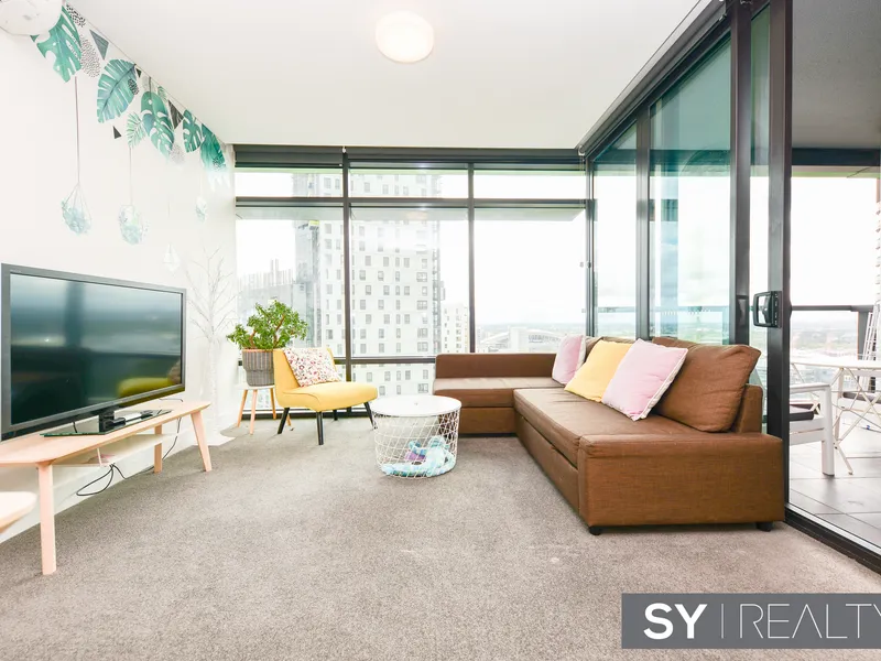 Fully furnished two bedroom plus study in OPAL Tower