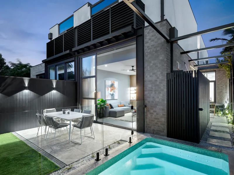 A Striking Architectural Statement with Pool