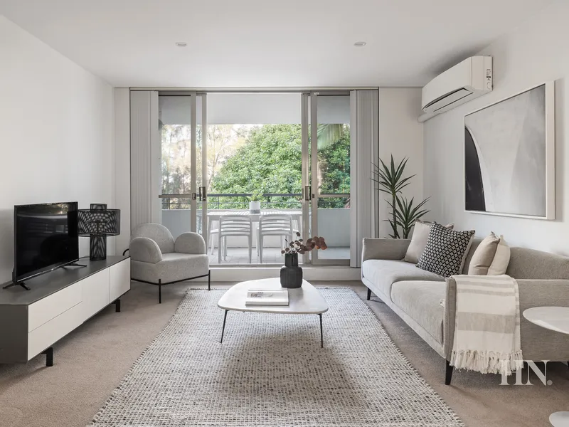 Modern low maintenance living with leafy vistas in secure boutique block