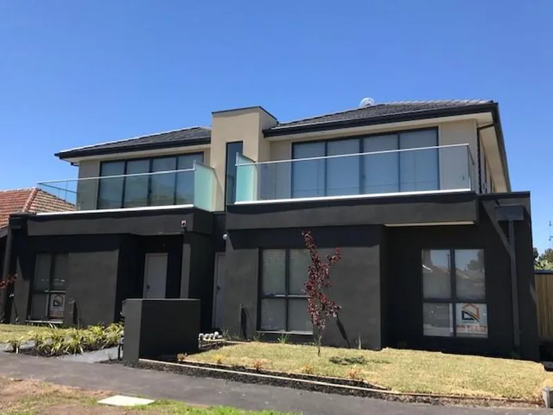 As new, first floor apartment in block of 4 with generous balcony