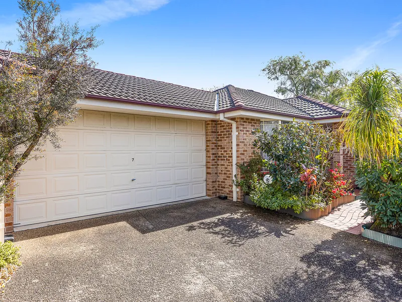 A well-kept and spacious villa with a sunny courtyard.