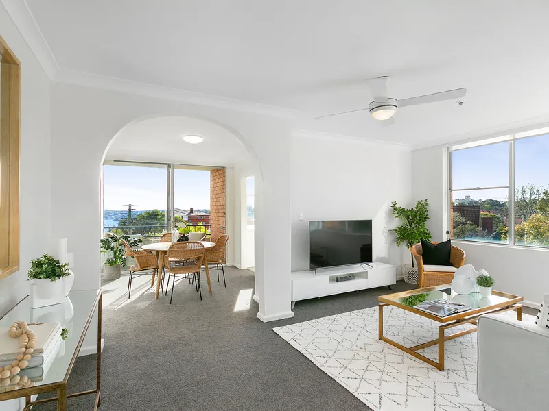 Spacious light filled Cremorne beauty with sparkling Middle Harbour views