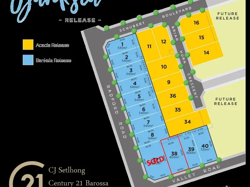 Angaston Views 'Banksia' Land Release