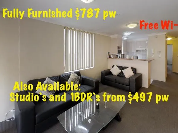 FANTASTIC FULLY FURNISHED 2 BEDROOM AND 2 BATHROOM APARTMENT