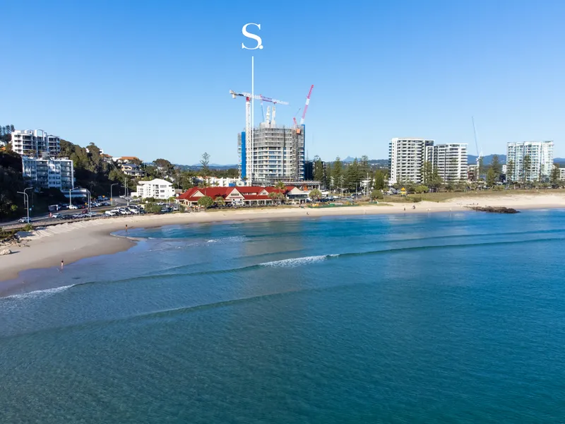 Luxury Beachfront Opportunity In Miles Residences Kirra - 82m2 One Bedroom + MPS/Study