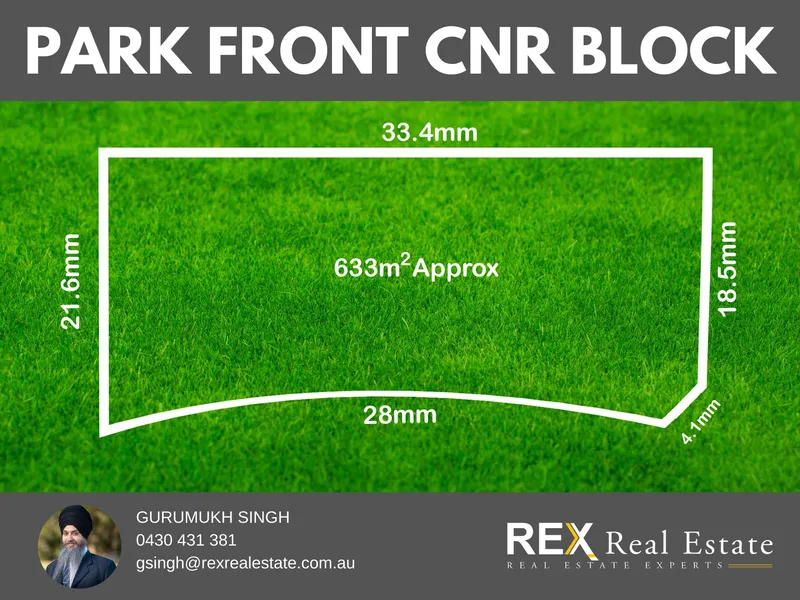 Park Front - Corner Block for Sale