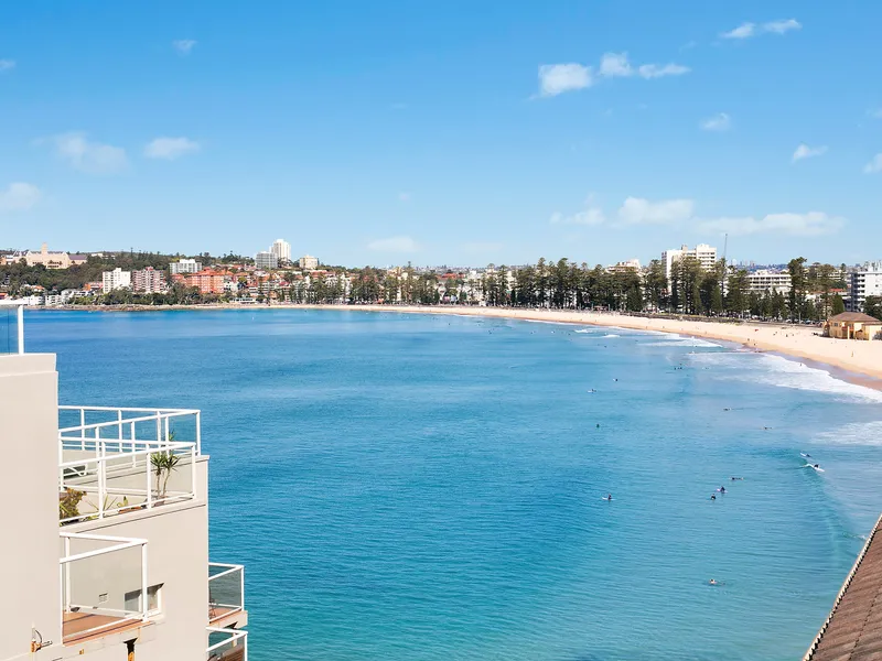 Coastal haven capturing a stunning beach outlook