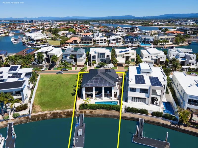 Superb Sovereign Island location, north east to stunning wide water