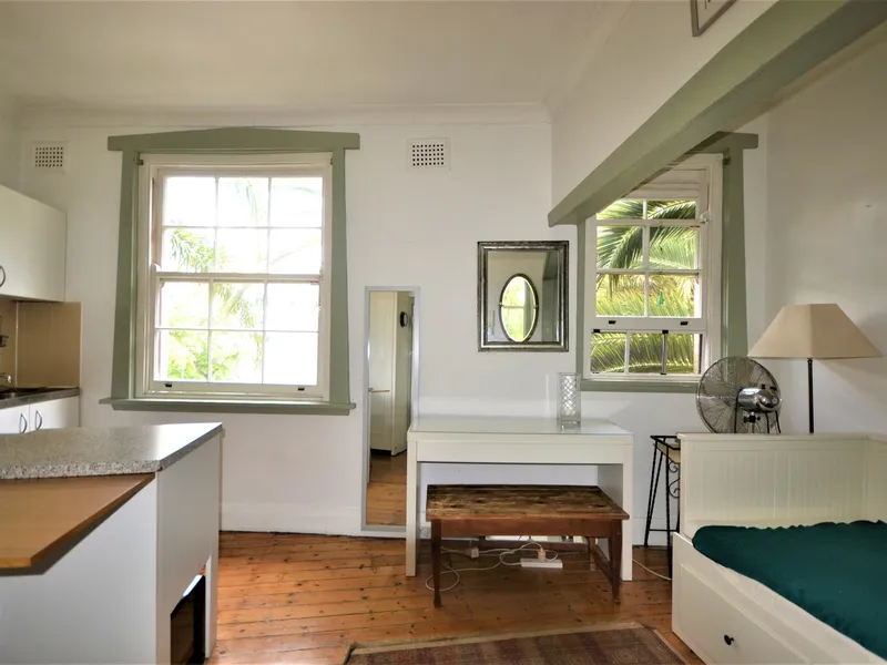 Bright Large Furnished Studio Apartment, Leafy Outlook
