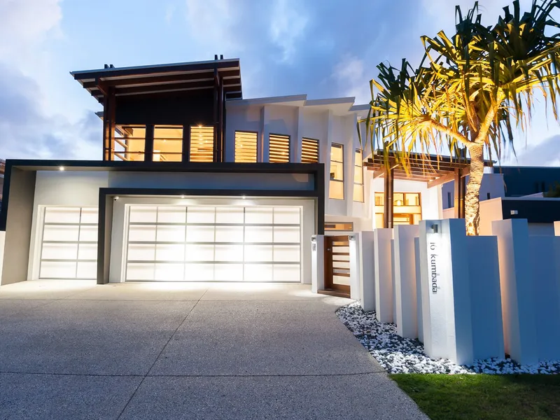 DESIGNER HOME WITH UNOBSTRUCTED BROAD WATER VIEWS.