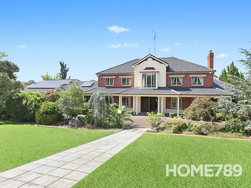Magnificent family residence on five acre parcel