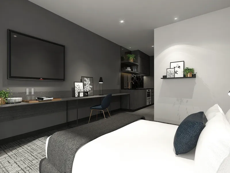 Modern Studio Apartment with kitchenette