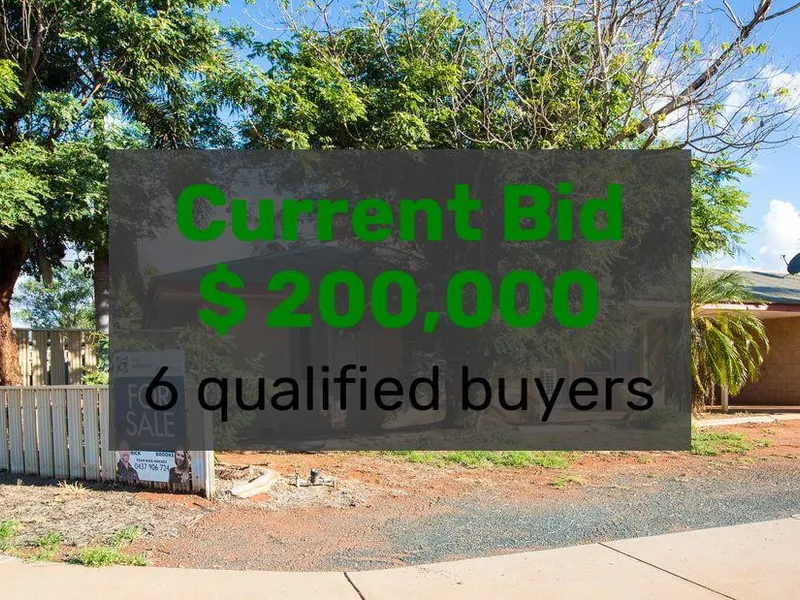 Current Bid $200,000 - 6 Qualified Bidders