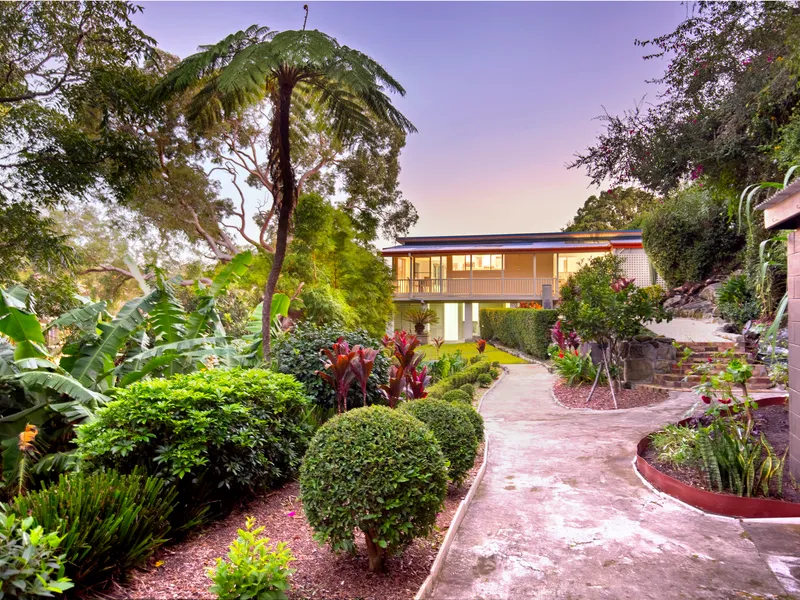 Spacious living with private park like gardens 