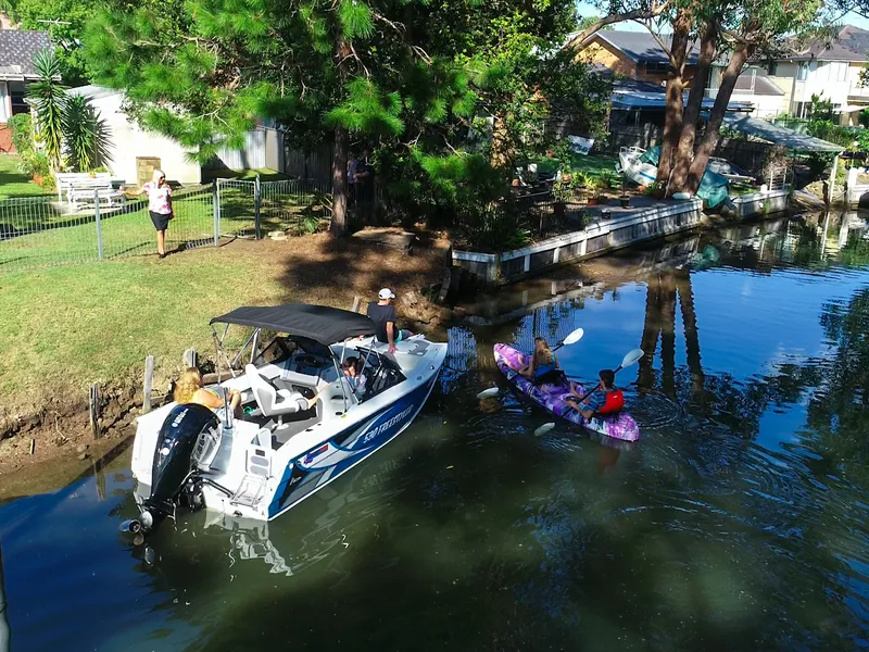 Creek frontage and lake access.