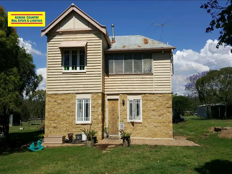 HOUSE & SHED WITH RURAL WATER ON 12 ACRES