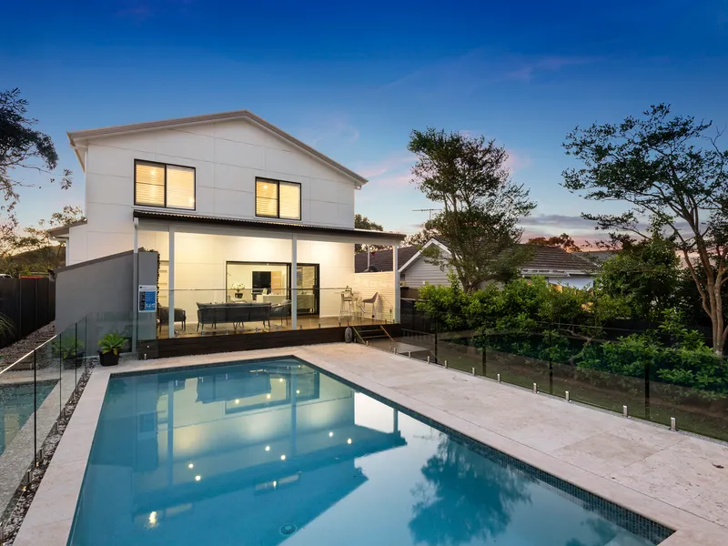 Near new contemporary family home with second dwelling