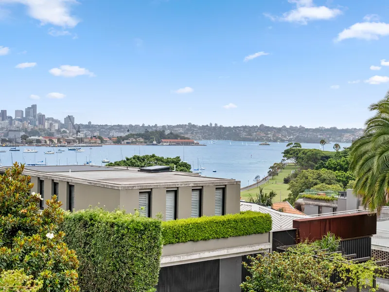 Architect-Designed Garden Residence With A House-Like Feel, Harbour Views And Parking
