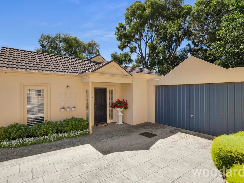 A superior three bedroom single storey unit.