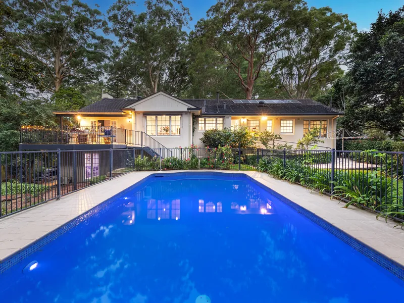 Serene family setting, charming and stylish home