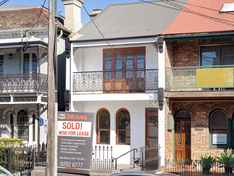 Unique Opportunity in Leichhardt - Two Level Commercial Terrace