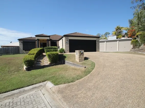 MOSTLY AIR-CONDITIONED 4 BEDROOM HOME WITH 2 BATHROOMS, DOUBLE GARAGE AND TRIPLE BAY POWERED SHED