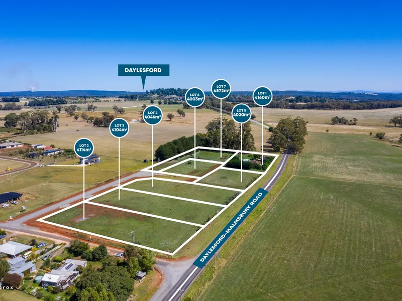 ONLY 1 LOT REMAINING - One Acre Blocks On the Edge Of Daylesford
