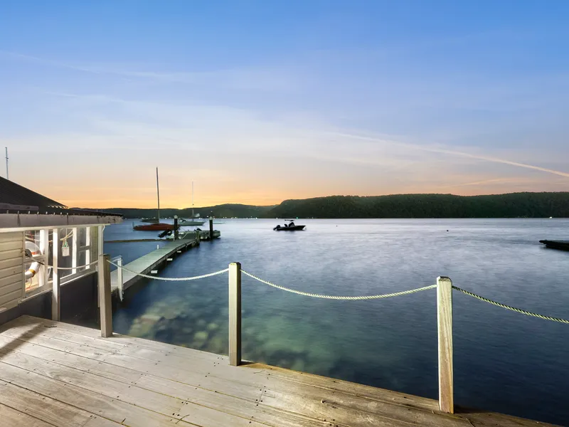 Captivating home with a deep waterfront setting