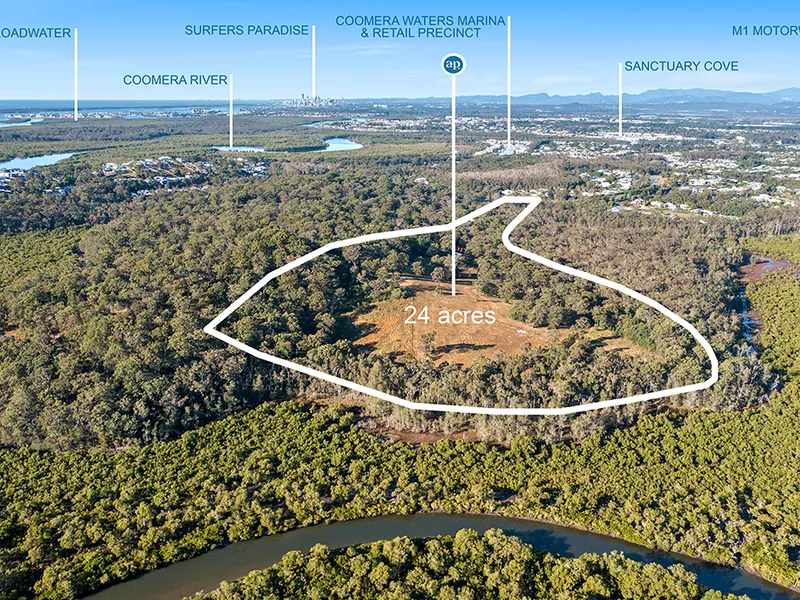 BRING YOUR VISION, ARCHITECT & BUILDER 24 acres - 9.70ha can be sub-divided