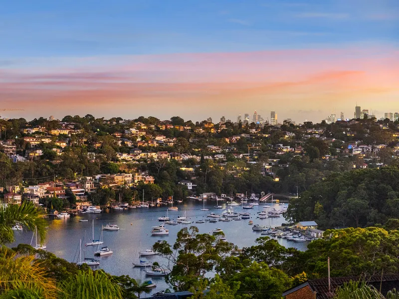 Stunning home embraces glittering Sailors Bay views