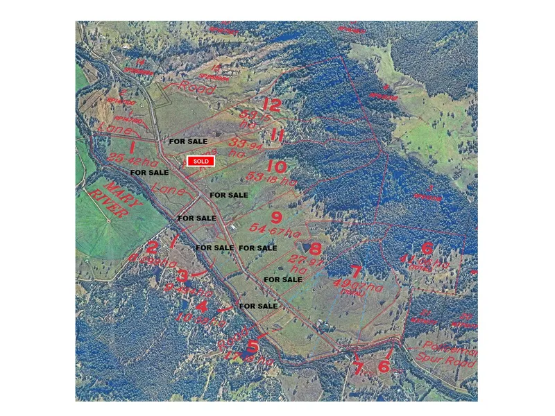 CONONDALE  ACREAGE - SOME WITH IRRIGATION LICENCES