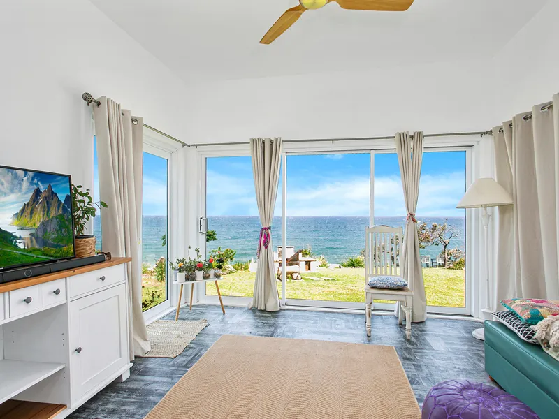 Cliff top half house