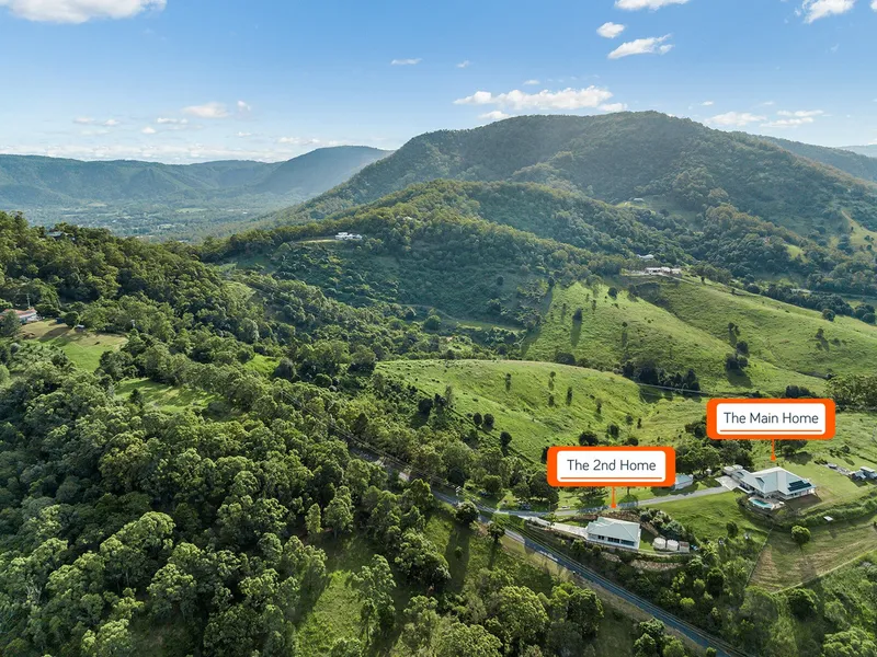 Family Acreage Living: Two Homes & 360-Degree Views on 8.5 Tranquil Acres!