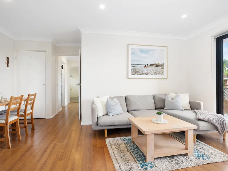 Sought after beachside apartment in ultra convenient locale