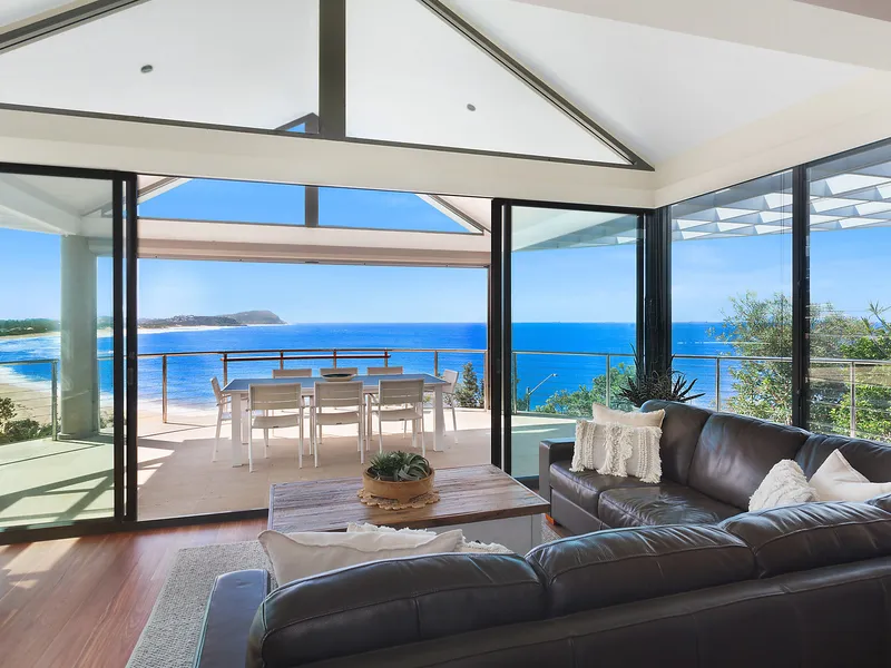 Waterfront residence capturing uninterrupted views