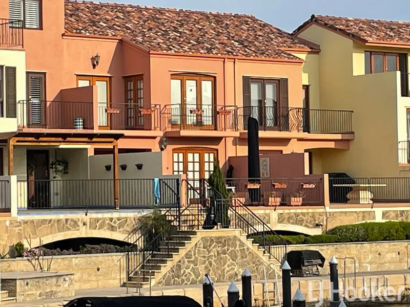 Mediterranean Architecture Surrounded by Water.