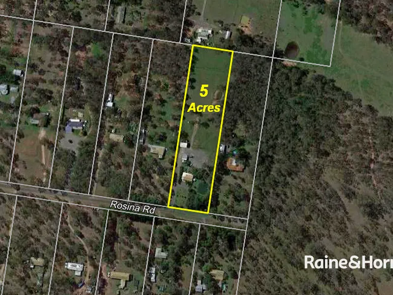 5 Acres of Prime Rural Land with Home