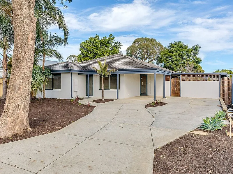 A low-maintenance home with a private backyard